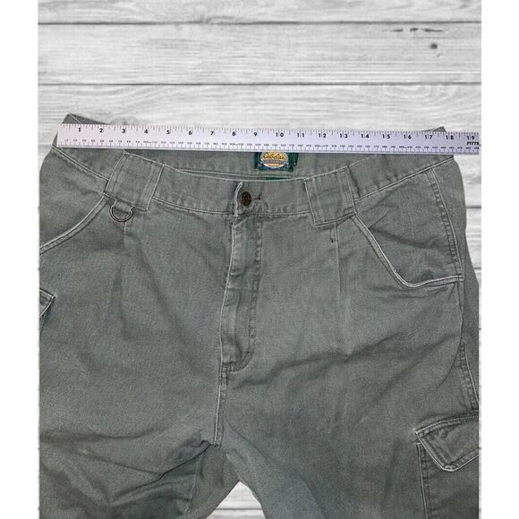 Cabela’s Outdoor Gear Olive Green Cargo Pants 7 Pocket Hiker Men’s 40x35 Reg - Picture 4 of 8